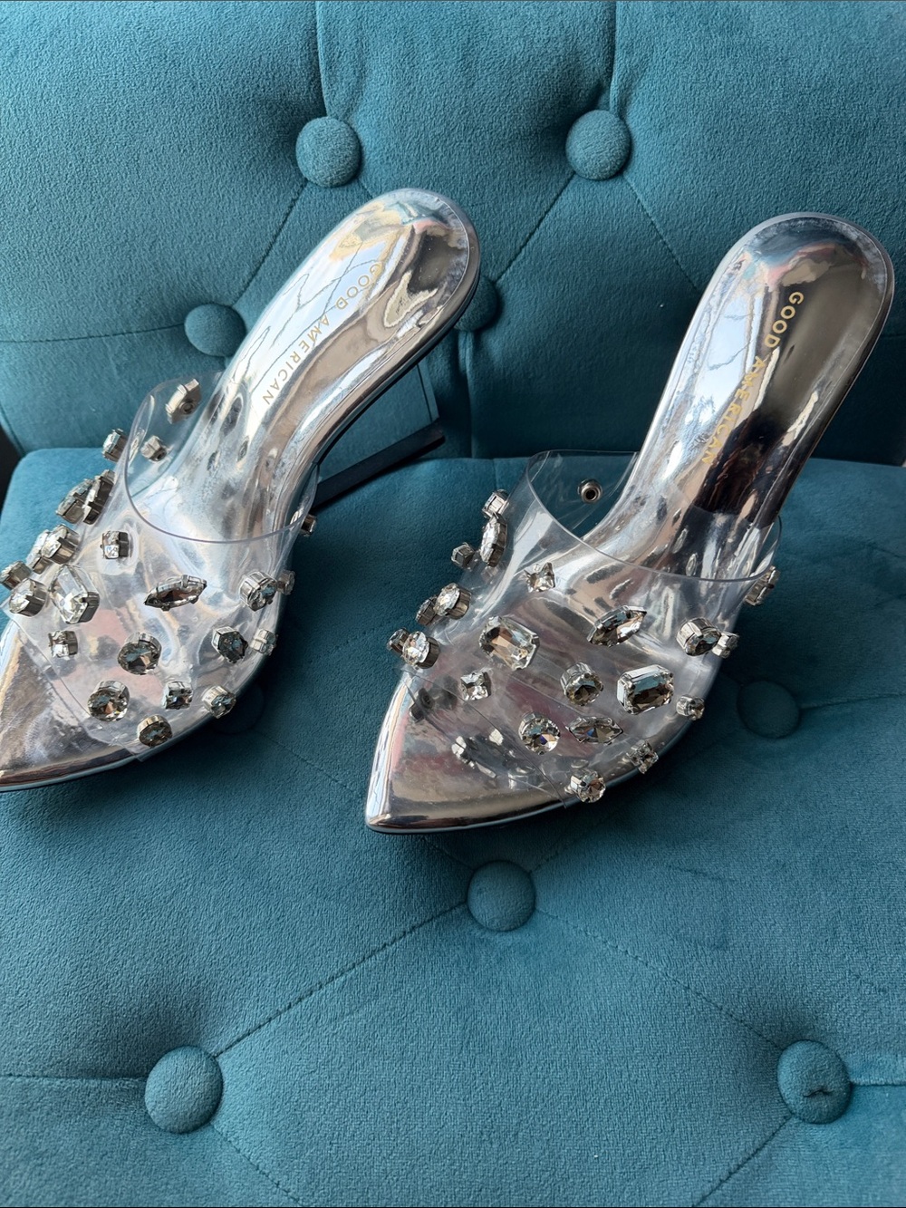 Good American Jeweled Emma Slip Heel - Picture 3 of 14